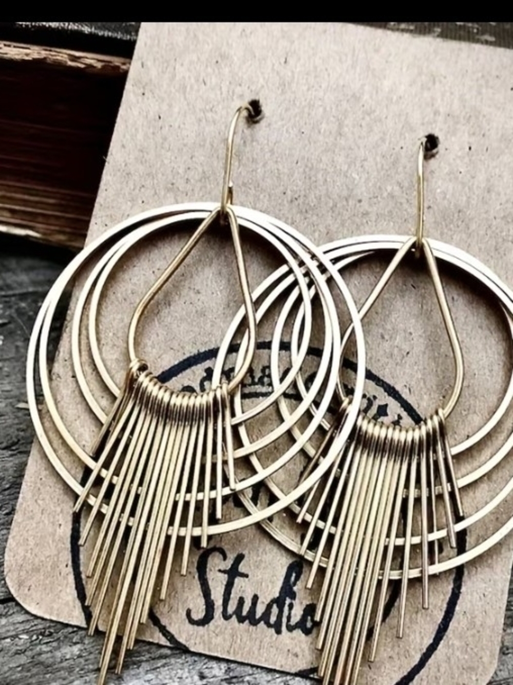 Multi-Hoop Fringe Earrings